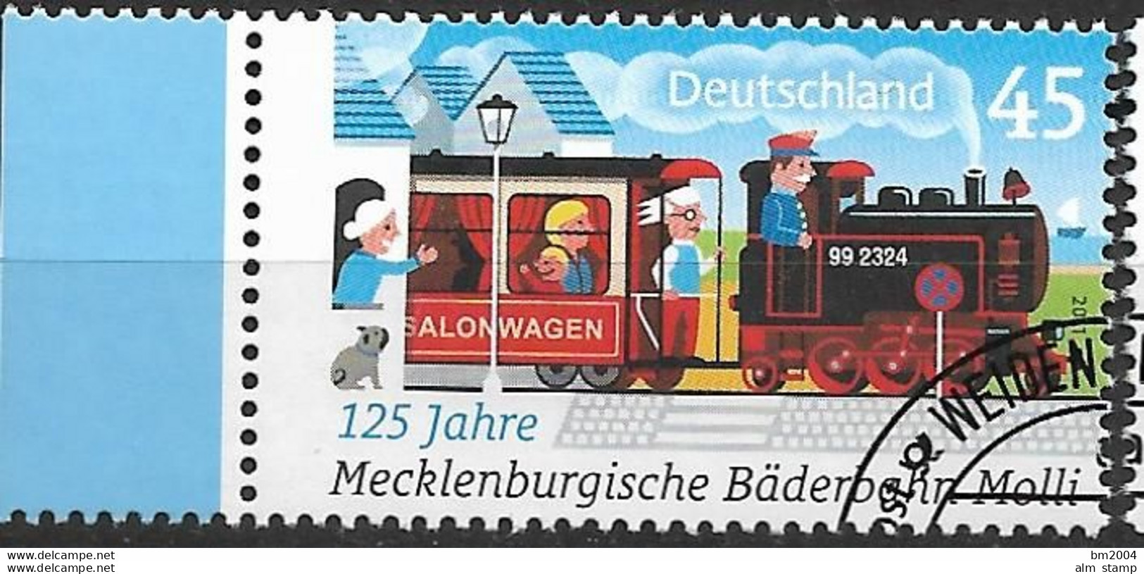 2011  Deutschland Allem. Fed. Germany  Mi. 2872 FD- Used Weiden 125 Jahre Mecklenburgische Bäderbahn - Gebraucht