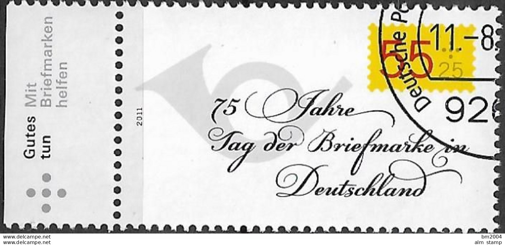 2011  Deutschland Allem. Fed. Germany  Mi. 2881 FD- Used Weiden Tag Der Briefmarke - 75 Jahre Tag Der Briefmarke In Deut - Gebraucht