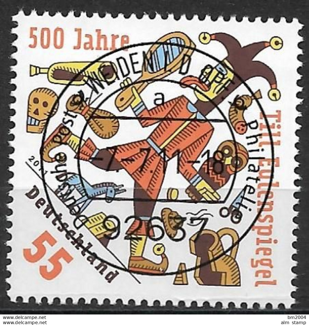 2011  Deutschland Allem. Fed. Germany  Mi. 2880 FD- Used Weiden 500 Jahre Till Eulenspiegel - Gebraucht