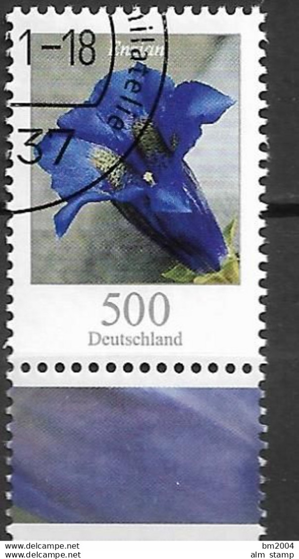 2011  Deutschland Germany .Mi. 2877 FD-used Weiden Stengelloser Enzian (Gentiana Acaulis - Gebraucht