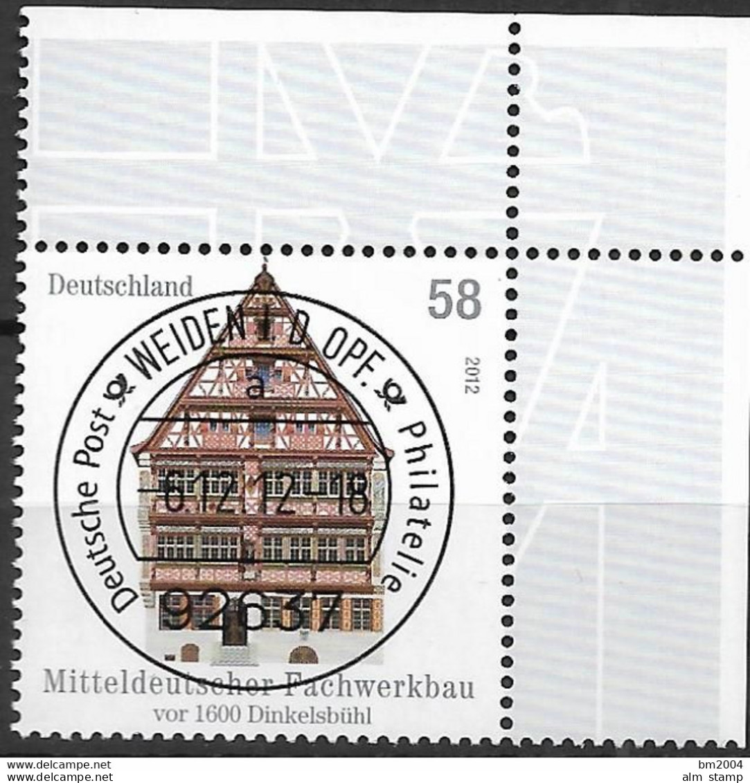 2012 Deutschland Germany   Mi. 2970 FD -used Weiden  EOR     Mitteldeutscher Fachwerkbau (16. Jh.), Dinkelsbühl - Gebraucht