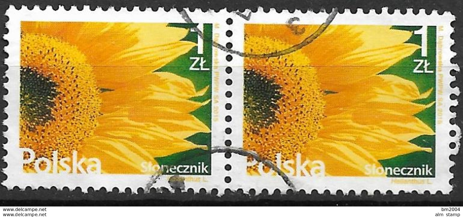 2015  Polen Mi  4775 Used Sonnenblume (Helianthus Annuus) - Oblitérés