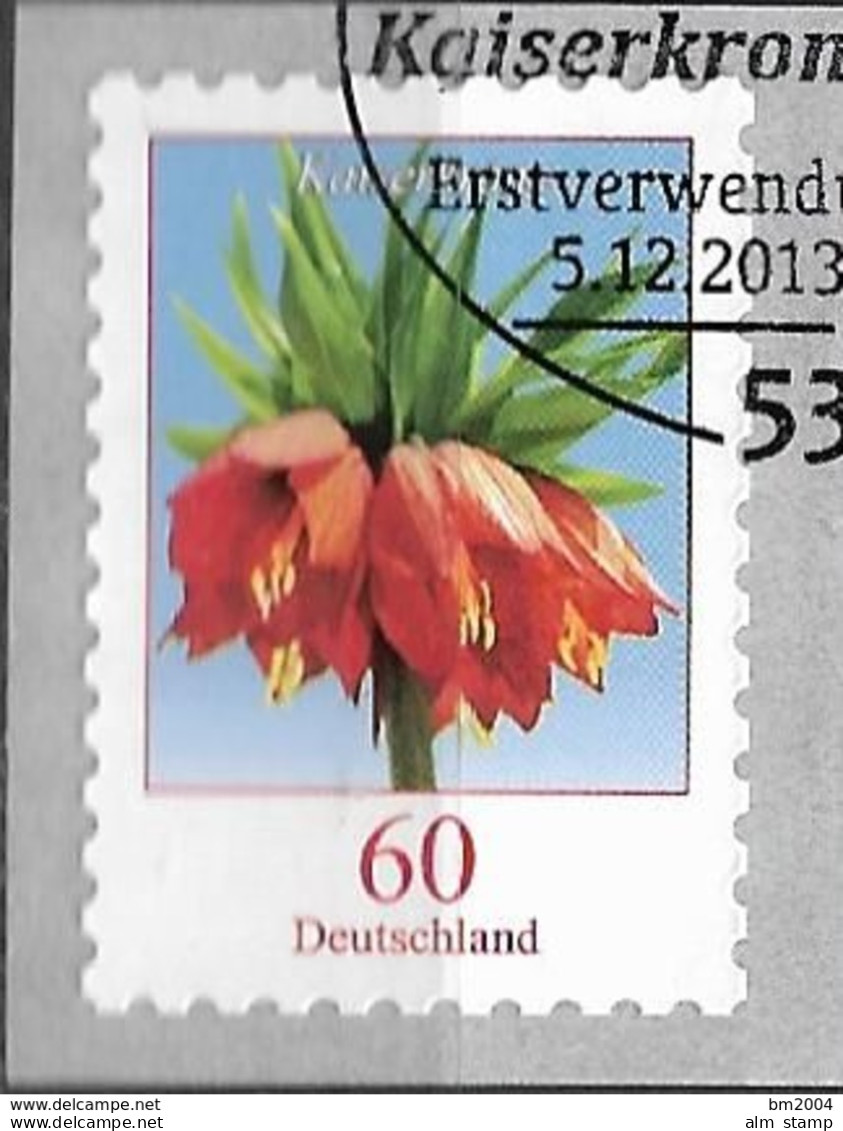 2013 Germany Allem.Fed. Deutschland  Mi. 3046R  FD-used Bonn   Blumen: Kaiserkrone (Fritillaria Imperialis) - Gebraucht