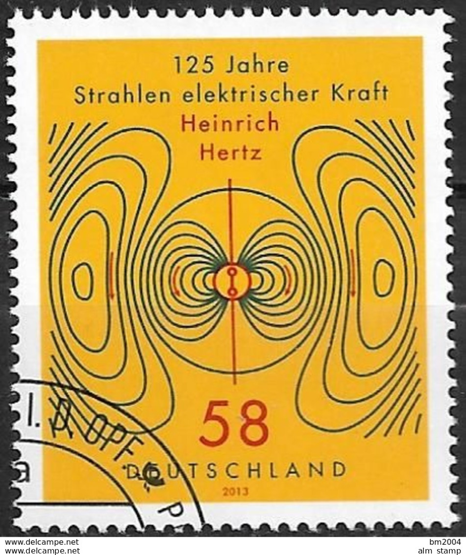 2013 Germany Allem.Fed. Deutschland  Mi. 3036 FD-used  125. Jahrestag Der Veröffentlichung Der Abhandlung „Über Strahlen - Gebraucht