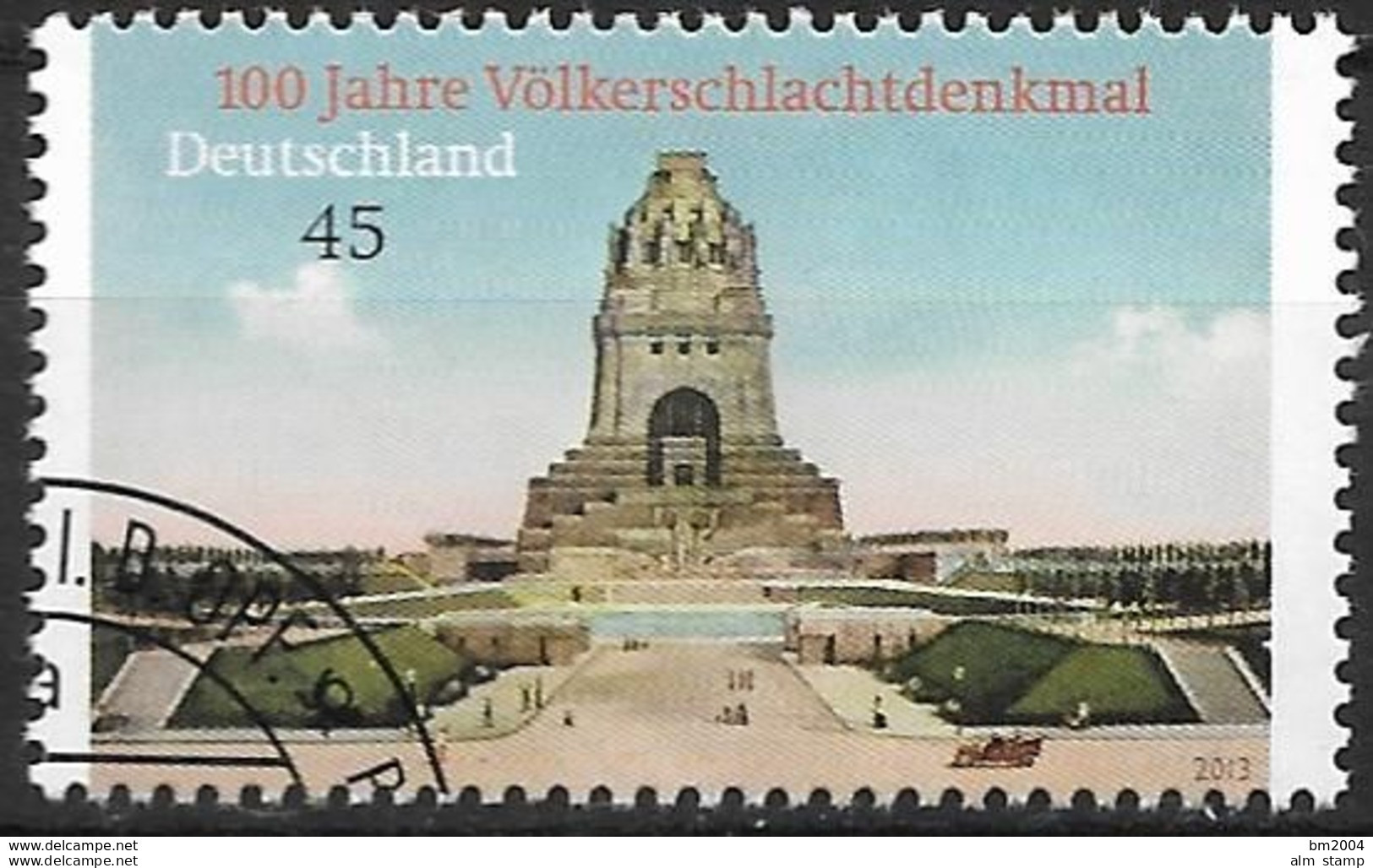 2013 Germany Allem.Fed. Deutschland  Mi. 3033 FD-used  100 Jahre Völkerschlachtdenkmal, Leipzig. - Gebraucht