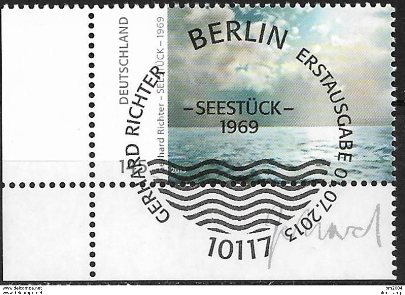 2013 Germany Allem.Fed. Mi. 3020 FD-used Berlin EUL   Seestück; Gemälde Von Gerhard Richter - Gebraucht