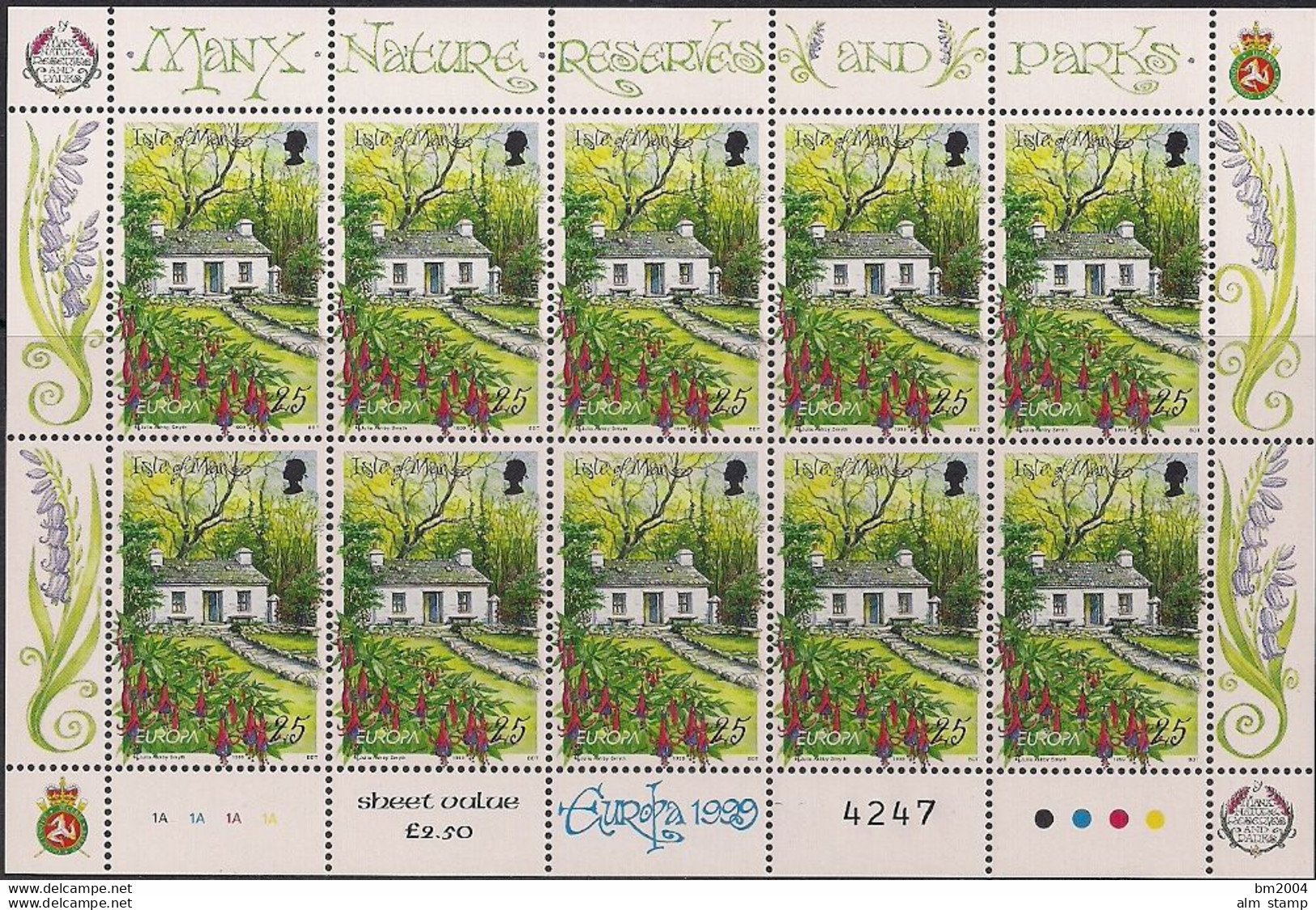 1999 Man   Mi. 799-800**MNH  Europa: Natur- Und Nationalpark - 1999