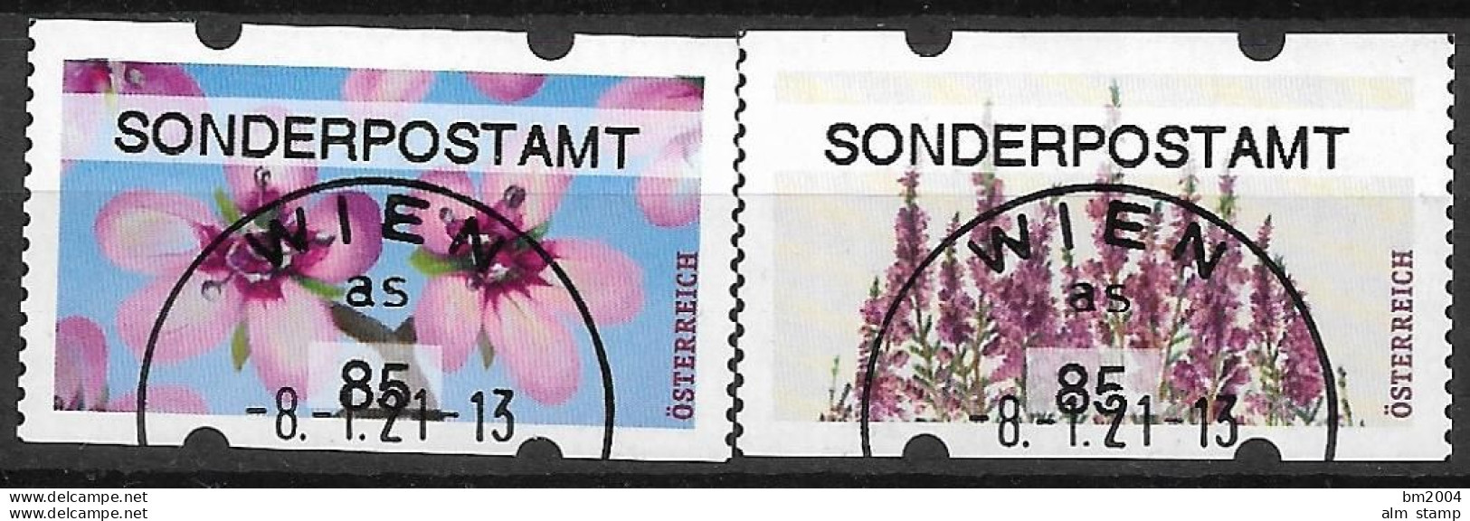 2021  Austria Österreich AWZ Automatenmarken  Timbres De Distributeurs   Mi. 68-9 Used  SONDERPOSTAMT - Oblitérés