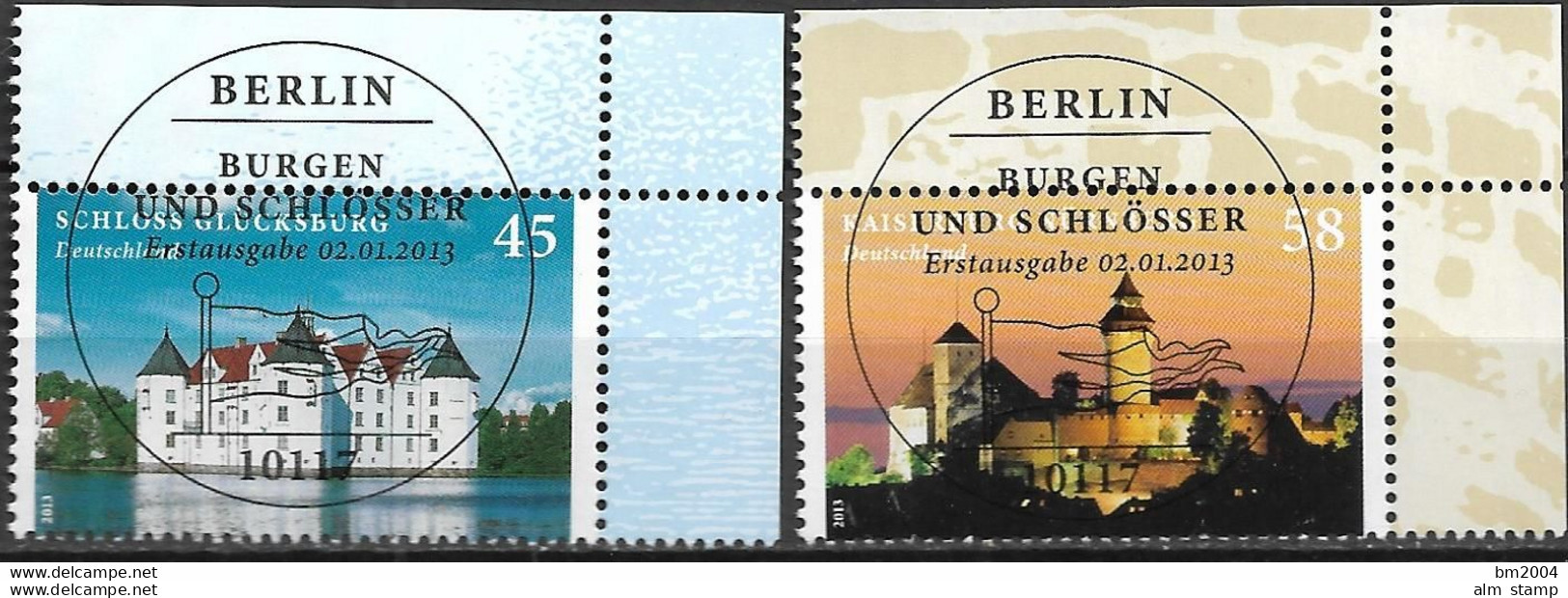 2012 Deutschland Germany  Mi. 2972-3 FD-used Berlin  EOR  Burgen  Und Schlösser - Gebraucht