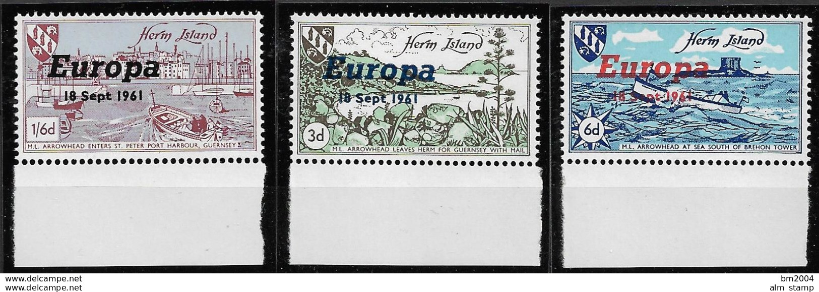 1961 Herm Island  LOCAL MAIL **MNH  Europa - 1961