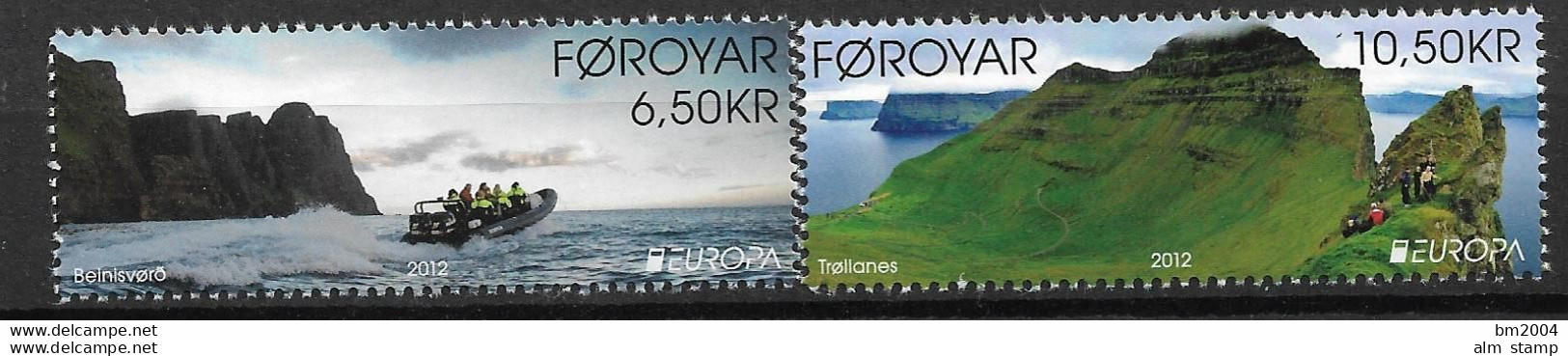 2012 Färöer   Mi. 753-4**MNH  Europa: Besuche - 2012