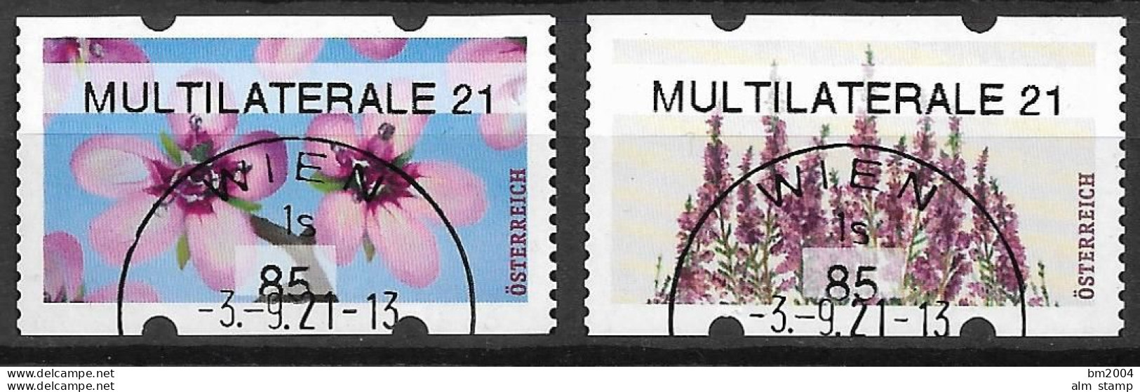 2021  Austria Österreich AWZ Automatenmarken  Timbres De Distributeurs   Mi. 68-9 Used  MULTILATERALE 21 - Gebruikt