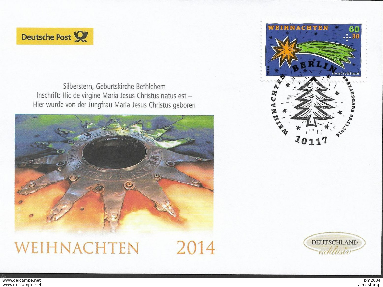 2014 Germay  Deutschland  Mi. 3108 FDC  Weihnachten  Stern Von Bethlehem (Linolschnitt) - 2011-…