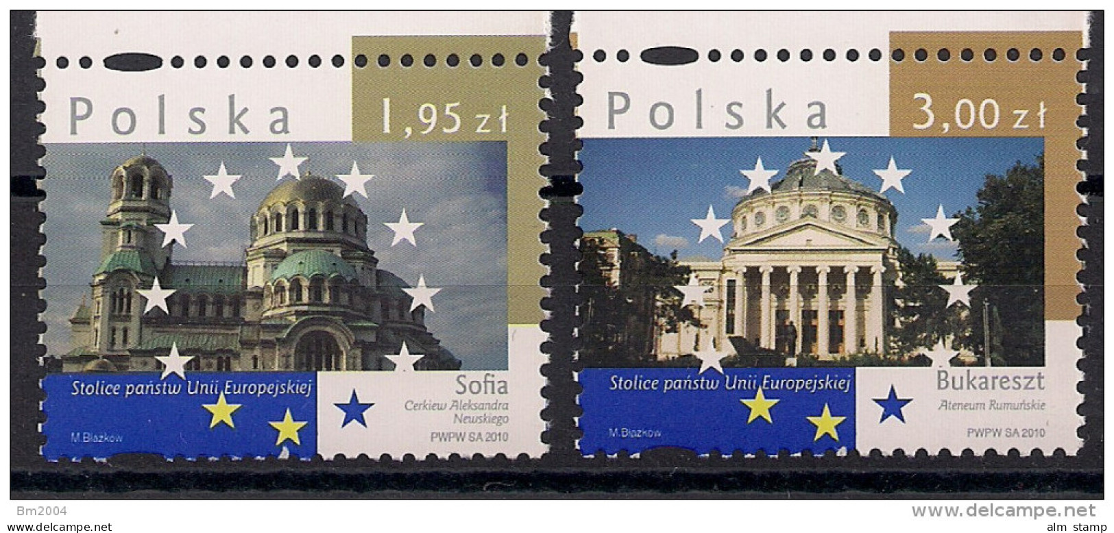 2010 Polen Mi. 4497-8 **MNH  Hauptstädte Der Mitgliedstaaten Der Europäischen Union - Nuevos