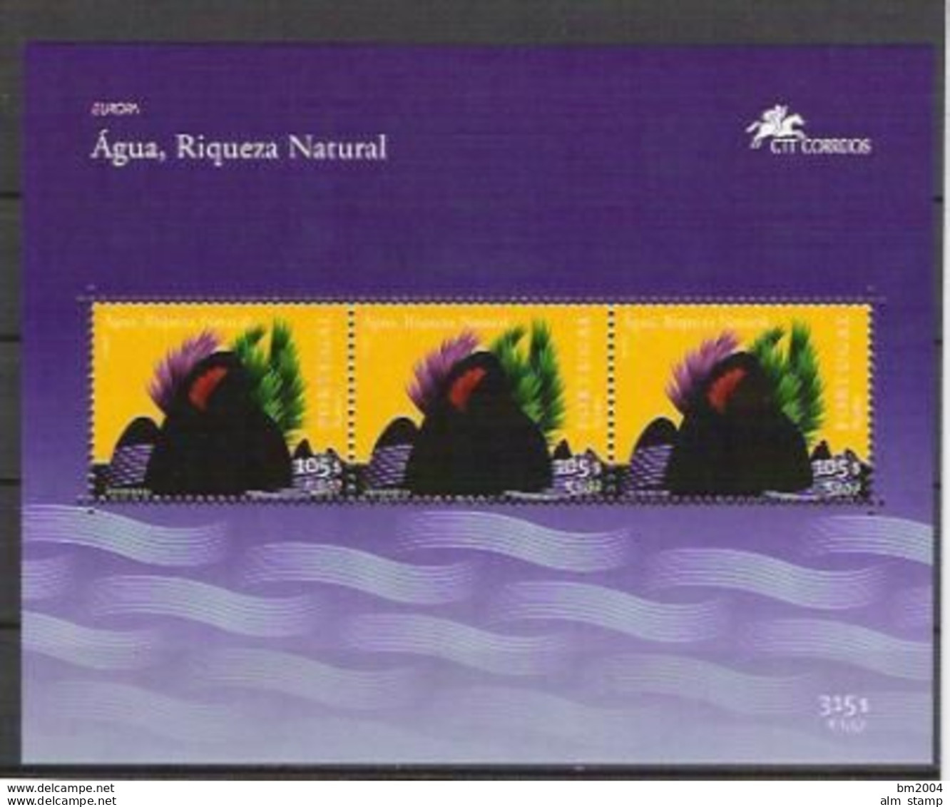 2001 Madeira Mi. Bl. 23  **MNH Europa: Lebensspender Wasser. - 2001