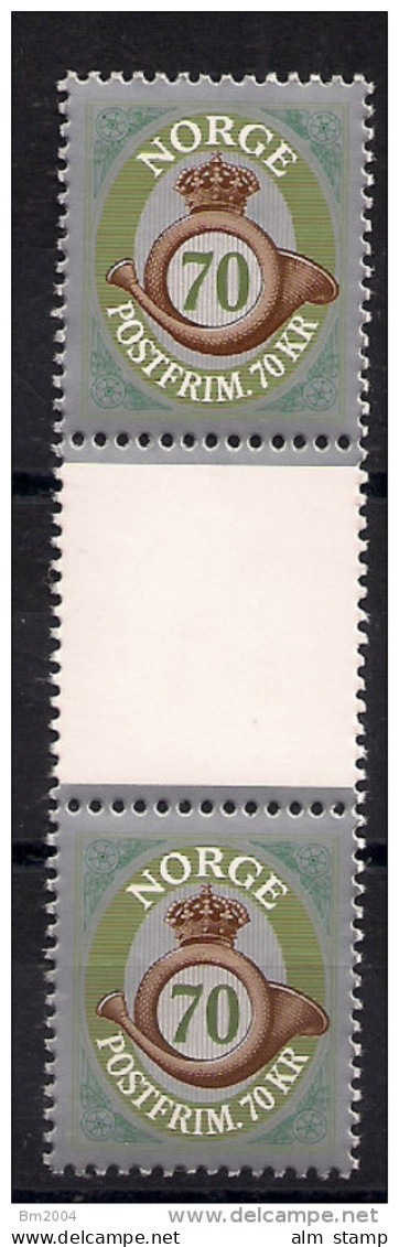 2014  Norwegen Mi. 1865 **MNH  Posthorn Gutter Pair - Unused Stamps