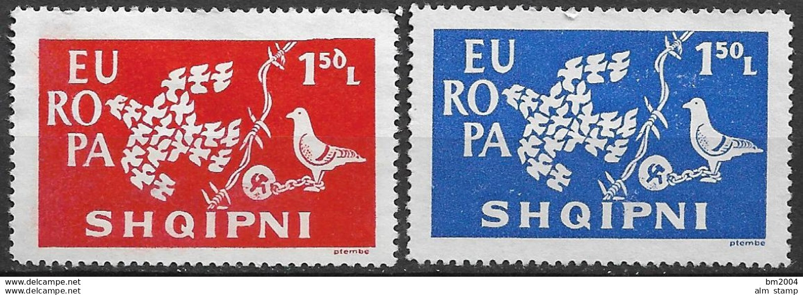 1961 Albanien **MNH  Albanien " Exile  " Europa - 1961