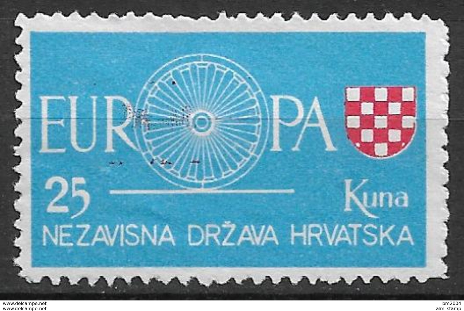 1960 Kroatien **MNH  Hrvatska  " Exile  " Europa - 1960