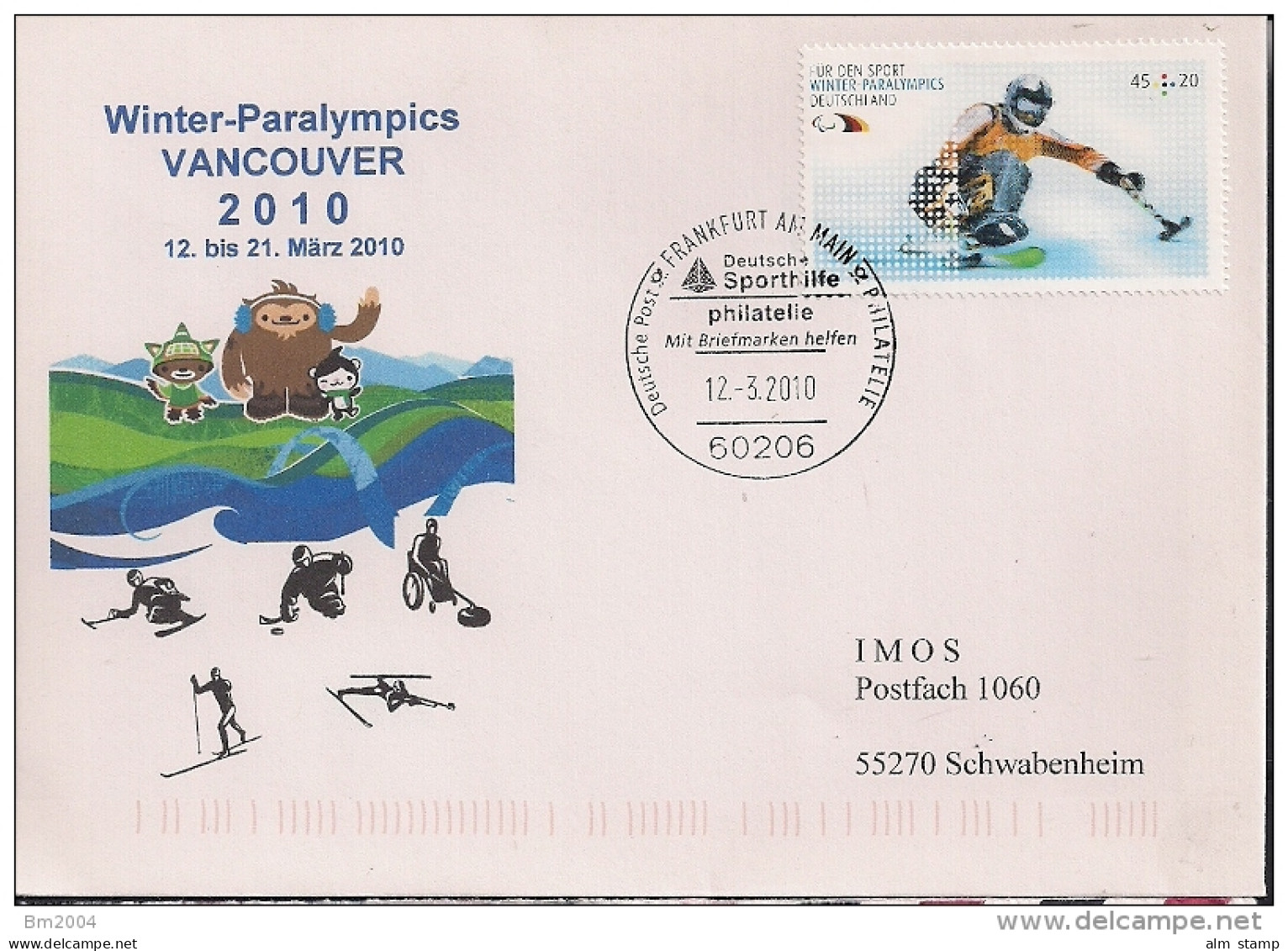 2010 Deutschland Allem. Fed. Mi. 2781   Paralympische Winterspiele, Vancouver - Winter 2010: Vancouver