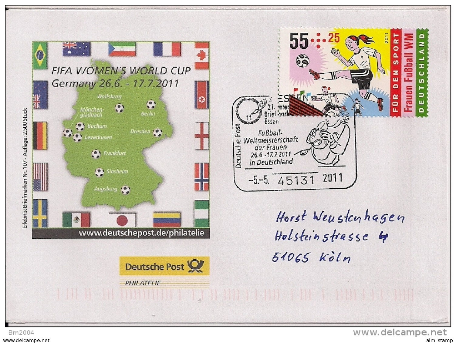 2011 Deutschland Allem. Fed. Mi. 2858  FIFA Fußball-Weltmeisterschaft Der Frauen - 2011-…