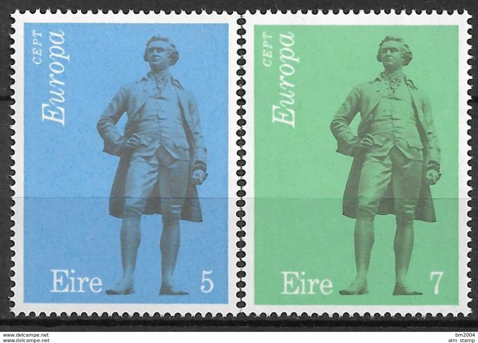 1974 Irland   Mi. 302-3**MNH  Europa: Skulpturen - 1974