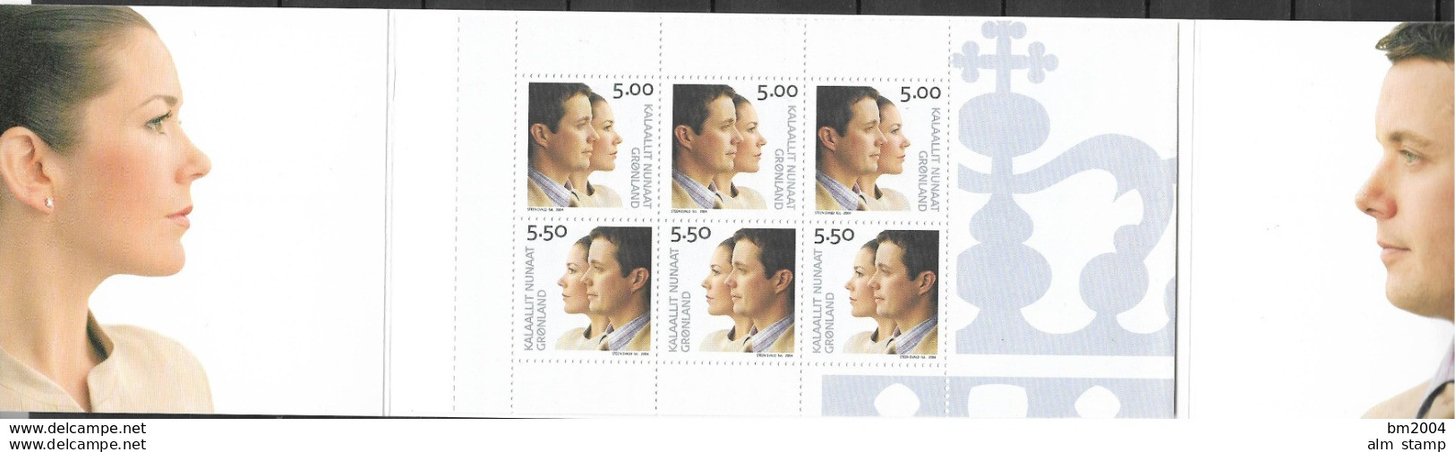 2004 Grönland Mi. MH 14 **MNH  Hochzeit Von Kronprinz Frederik Und Mary Donaldson - Booklets