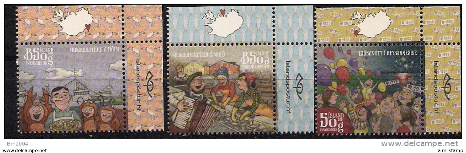 2014 Iceland  Island Mi. 1426-30  **MNH    Stadtfeste - Unused Stamps