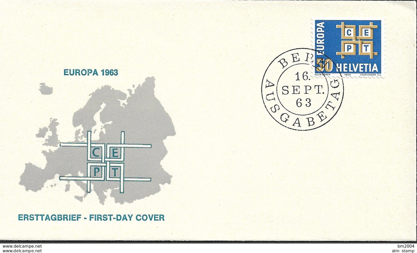 1963 Schweiz   Mi. 781  FDC Europa - 1963