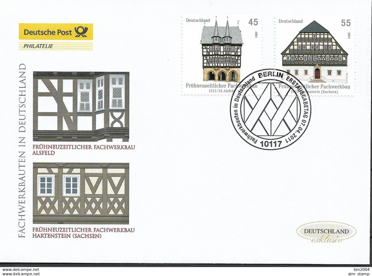 2011  Deutschland Germay. Mi 2861-2 FDC  Fachwerkbauten In Deutschland - 2011-…