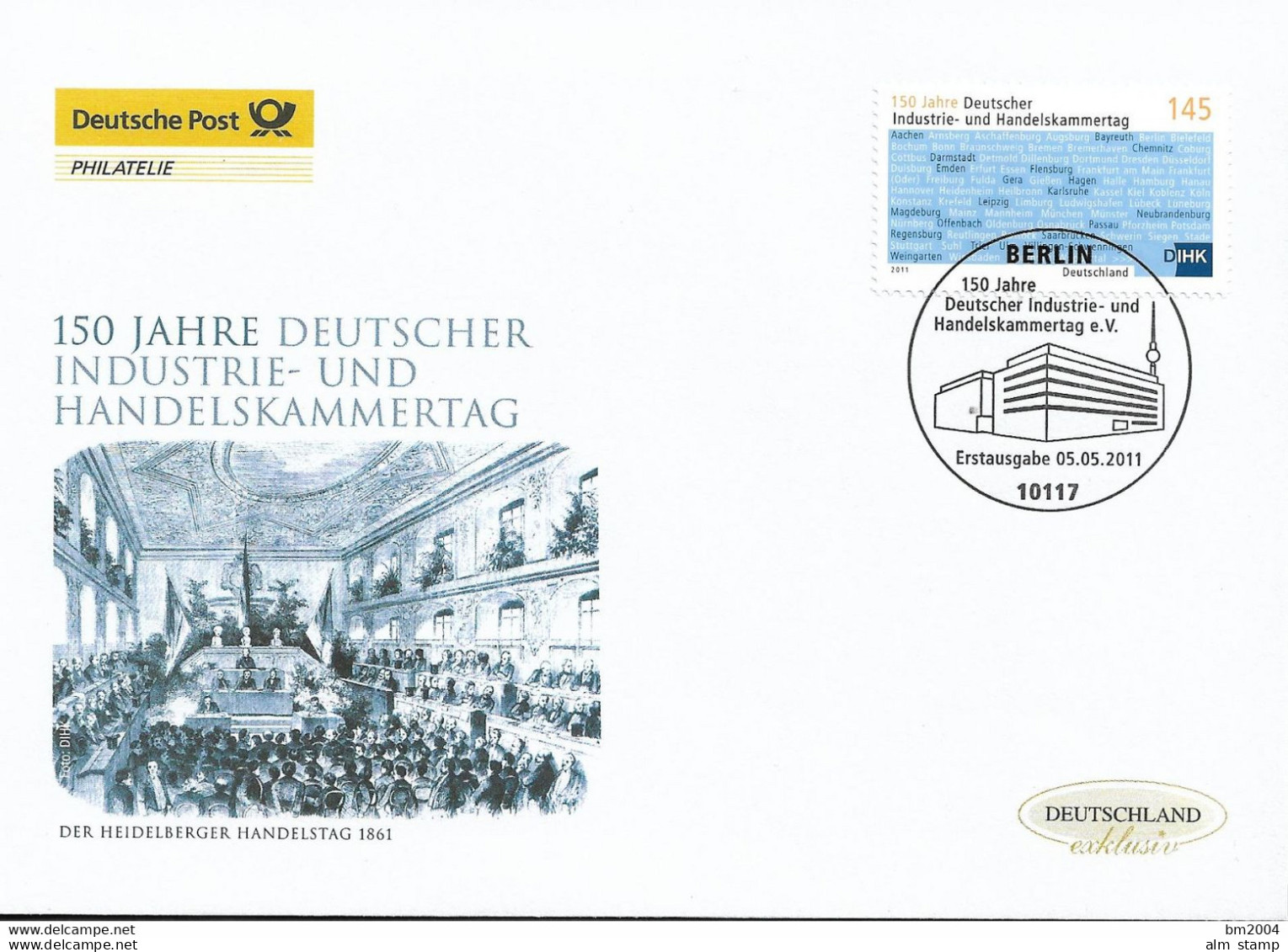 2011  Deutschland Germay. Mi 2865 FDC  150 Jahre Deutscher Industrie- Und Handelskammertag (IHK - 2011-…