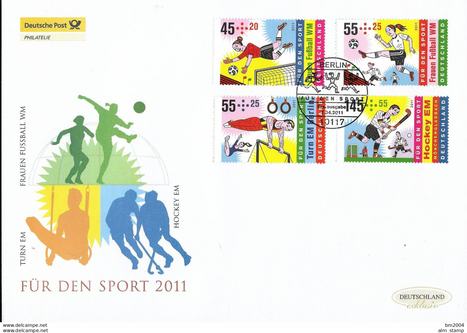 2011  Deutschland Germay. Mi  2857-9 FDC  Für Den Sport - 2011-…