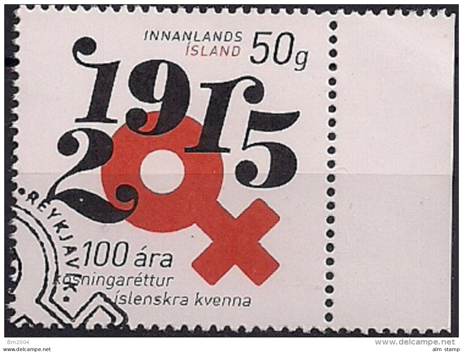 2015 Island Mi. 1465  Used   100 Jahre Frauenwahlrecht In Island. - Gebraucht