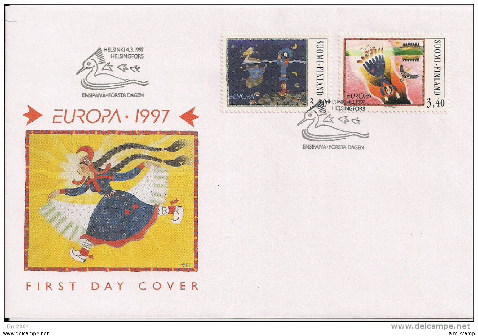 1997 Finnland  Mi. 1378-9 FDC - 1997