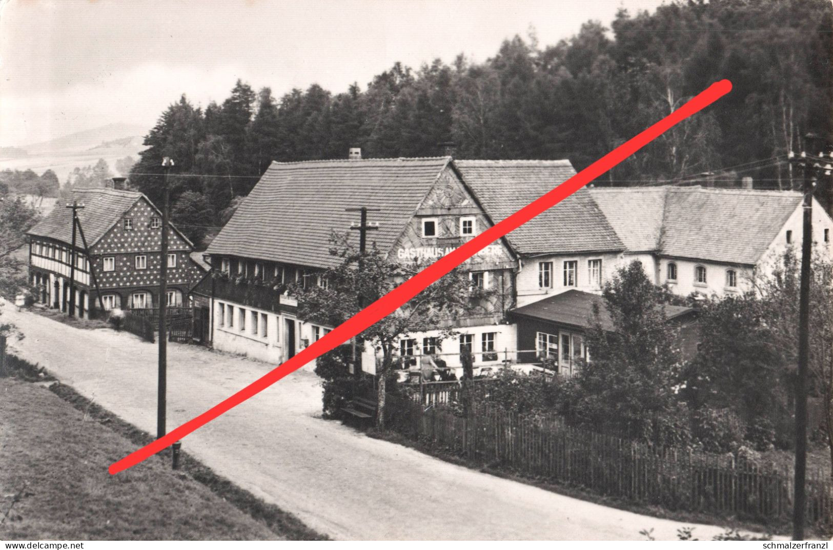 AK Kurort Jonsdorf Gasthaus Pension Am Buchberg A Oybin Hain Waltersdorf Großschönau Bertsdorf Olbersdorf Zittau DDR - Jonsdorf