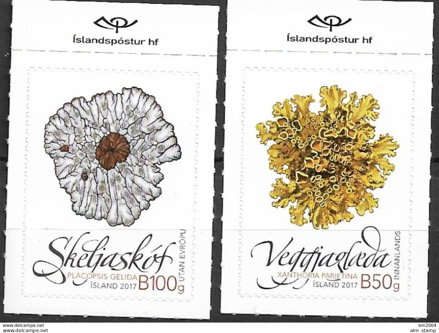 2017 Island  Mi. 1535-6**MNH  Einheimische Wildpflanzen : Flechten - Unused Stamps