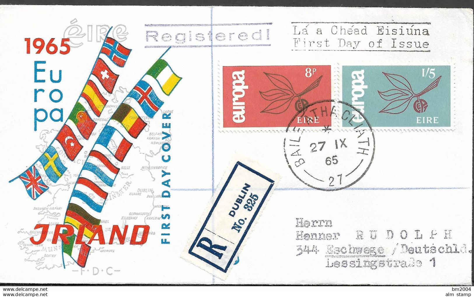 1965 Irland  Mi. 176-7  FDC Europa - FDC