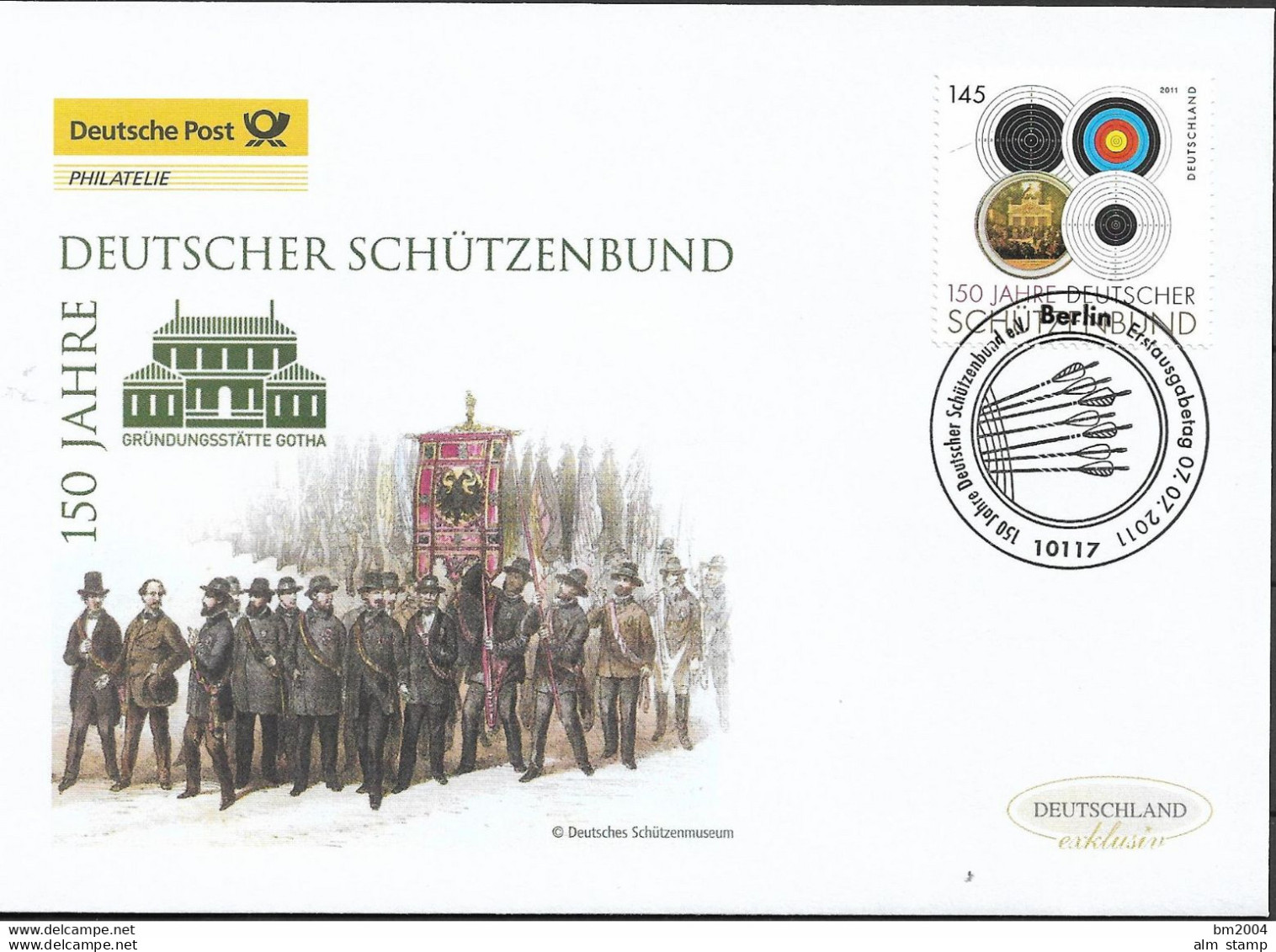 2011 Deutschland Germany Mi. 2881 FDC   150 Jahre Deutscher Schützenbund - 2011-…