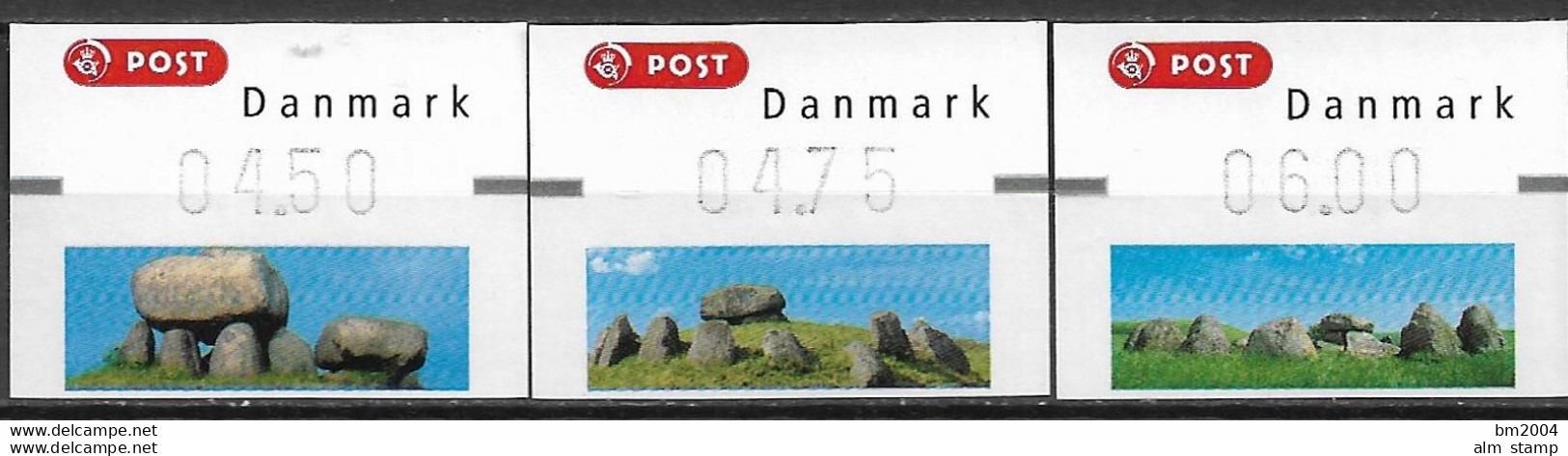 2007  Dänemark Automatenmarken   Mi.  35-7 **MNH - Timbres De Distributeurs [ATM]