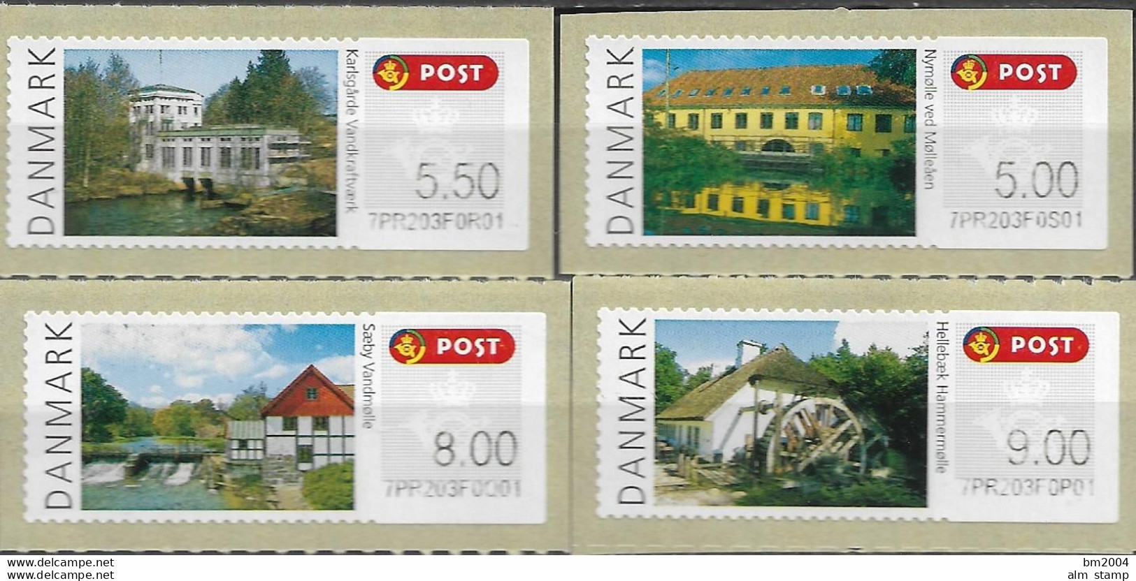 2009  Dänemark Automatenmarken   Mi.  47-50S1 **MNH - Machine Labels [ATM]