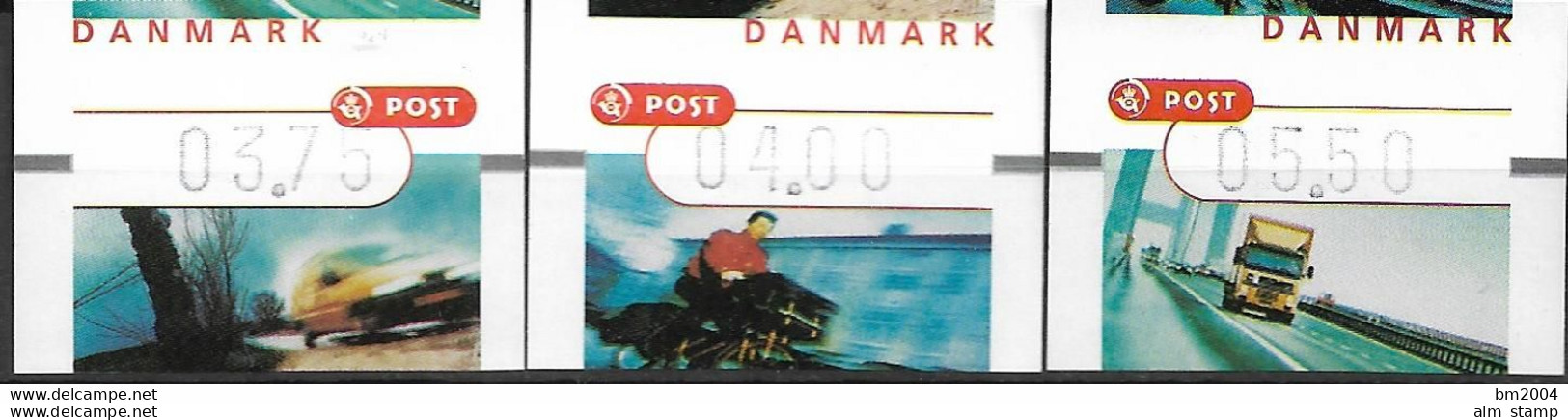 2002  Dänemark Automatenmarken   Mi.  17-19S1**MNH - Timbres De Distributeurs [ATM]