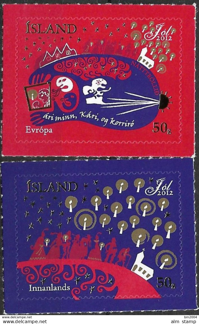 2012 Island   Mi. 1375-6 **MNH  Weihnachten - Unused Stamps