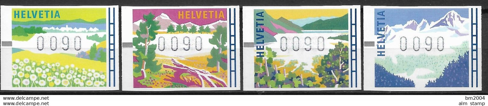 1996 Schweiz Automatenmarken Mi.4-10 **MNH - Automatic Stamps