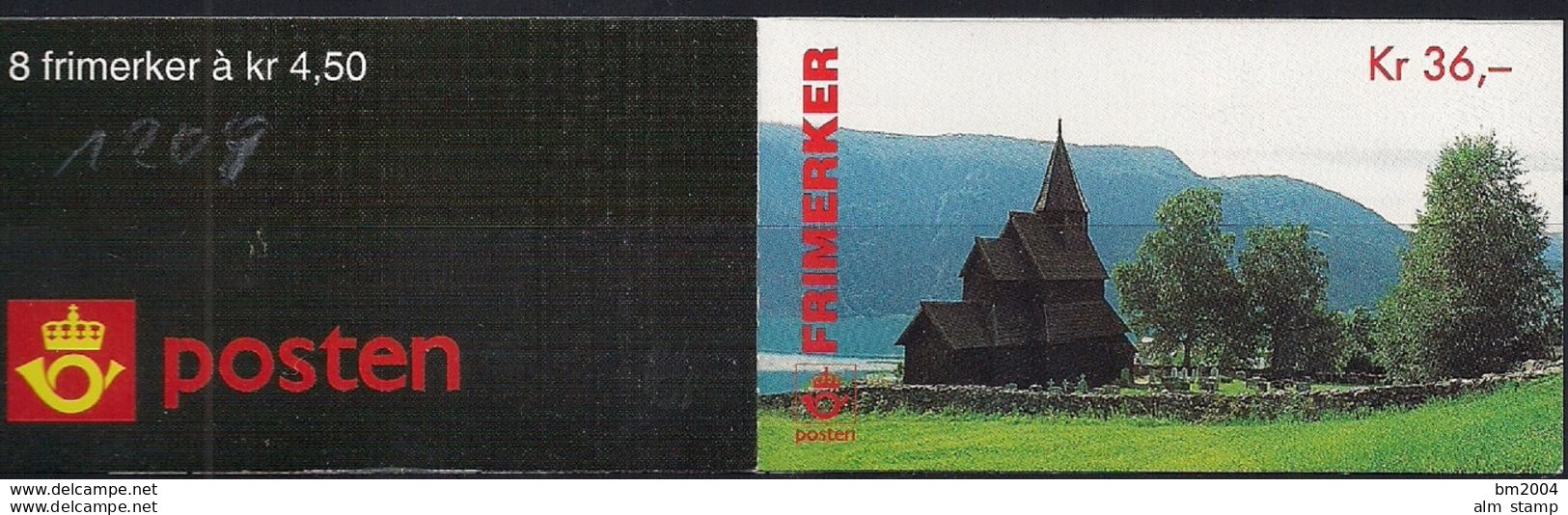 1996 Norwegen Mi. 1209 **MNH  Tourismus  Booklet - Booklets