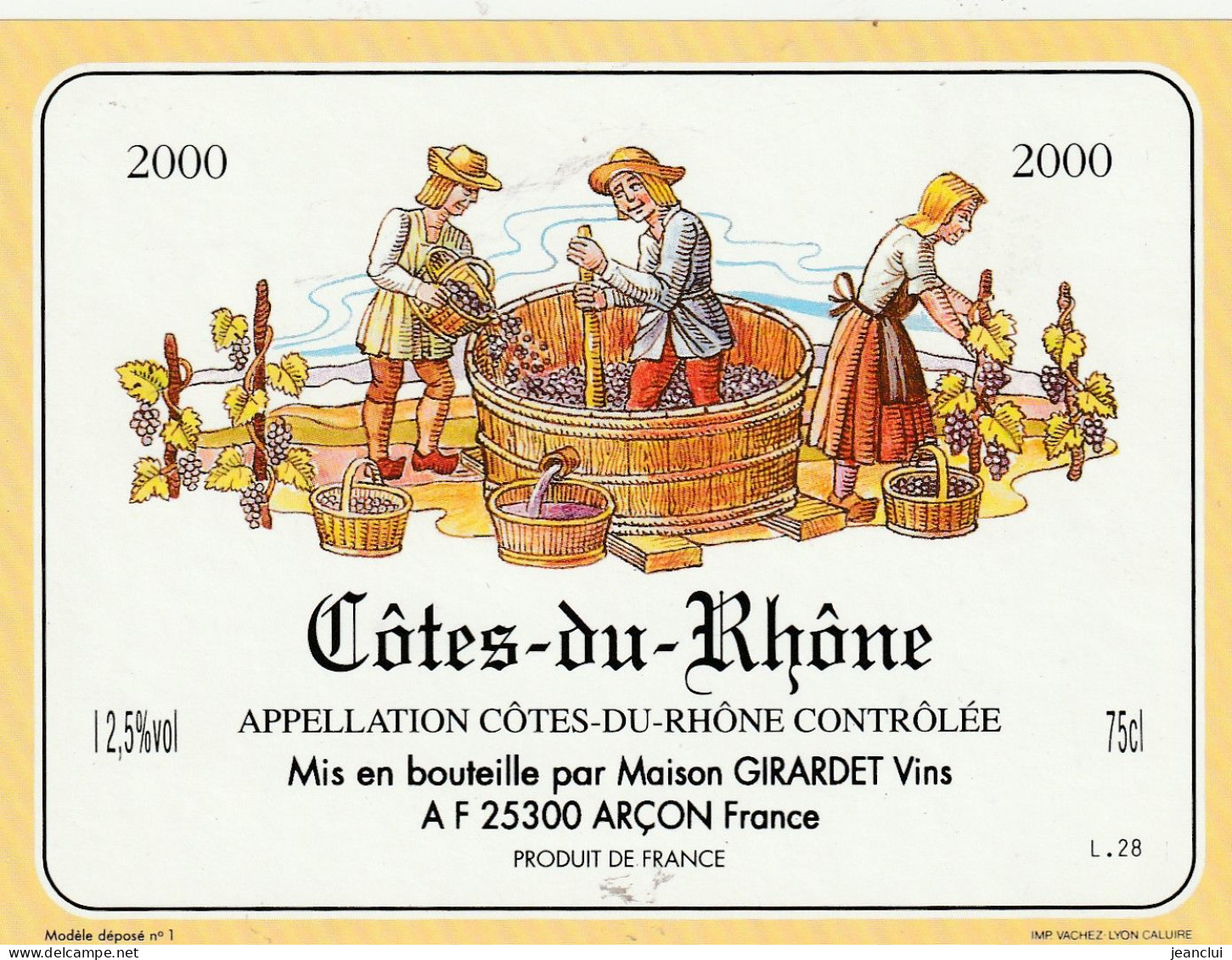 COTES DU RHÔNE  .  2000 - Year 2000