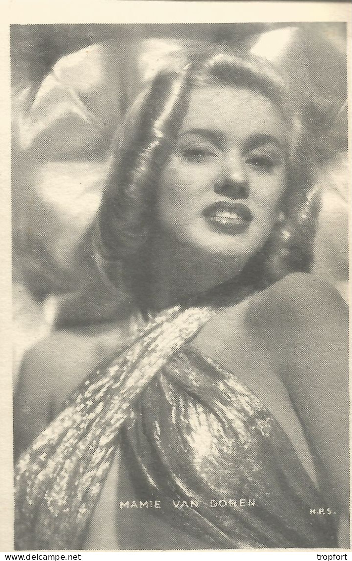 Mamie VAN DOREN   , ARTISTE - IMAGE PUBLICITAIRE  ANCIENNE  Image Publicitaire Chocolat PUB CHROMO - Sammlungen