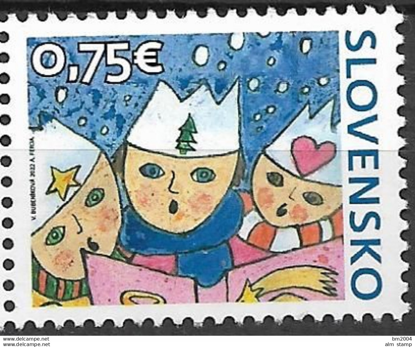 2022 Slowakei Slovensko  Mi. **MNH    Weihnachten - Ongebruikt