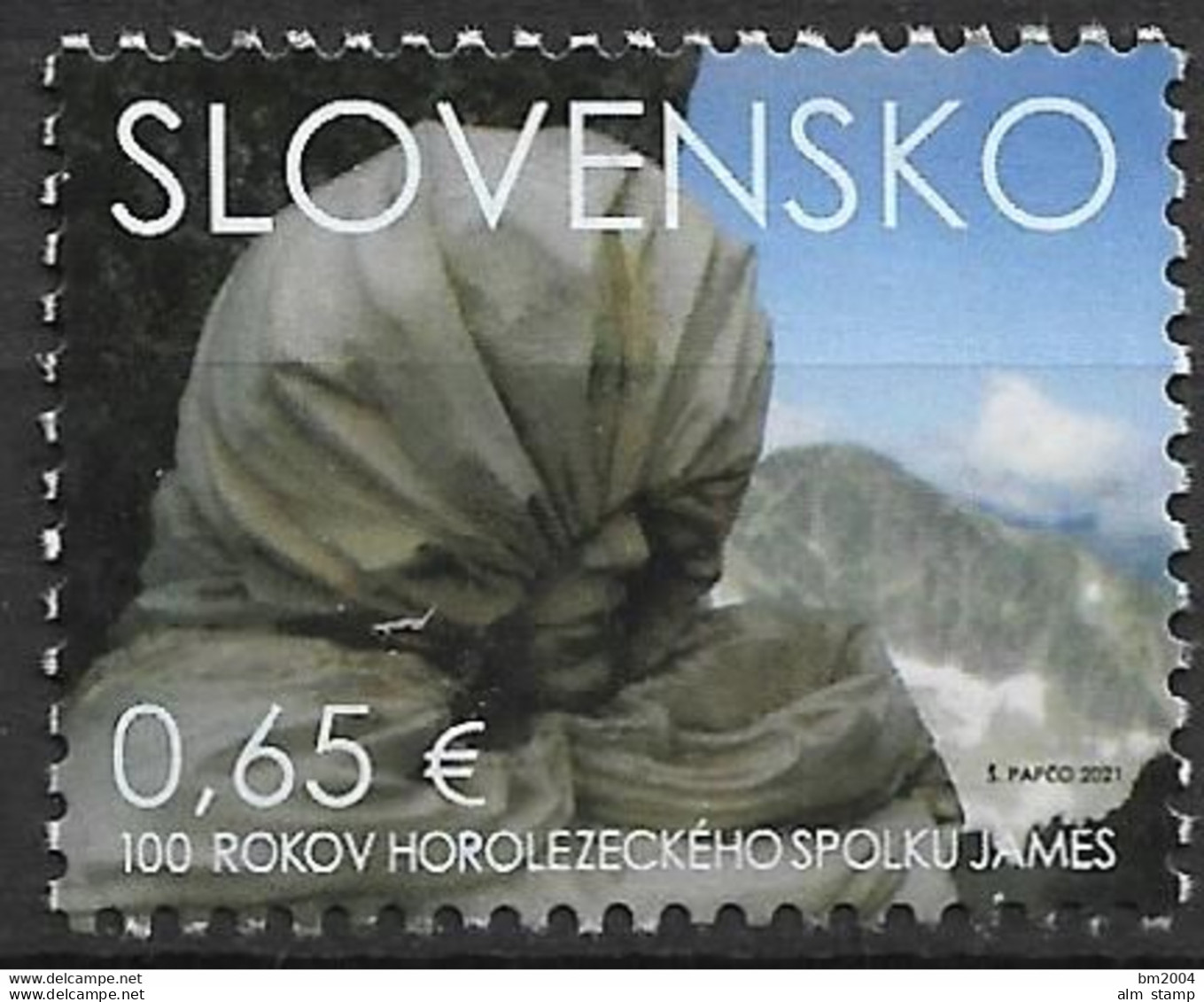 2021 Slowakei Slovensko  Mi. 939 **MNH 100 Jahre Slowakischer Bergsteigerverband JAMES. - Neufs