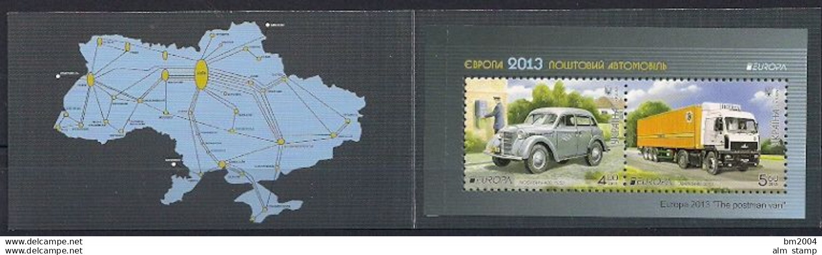 2013 Ukraine  Mi MH 13**MNH  Europa: Postfahrzeuge - 2013