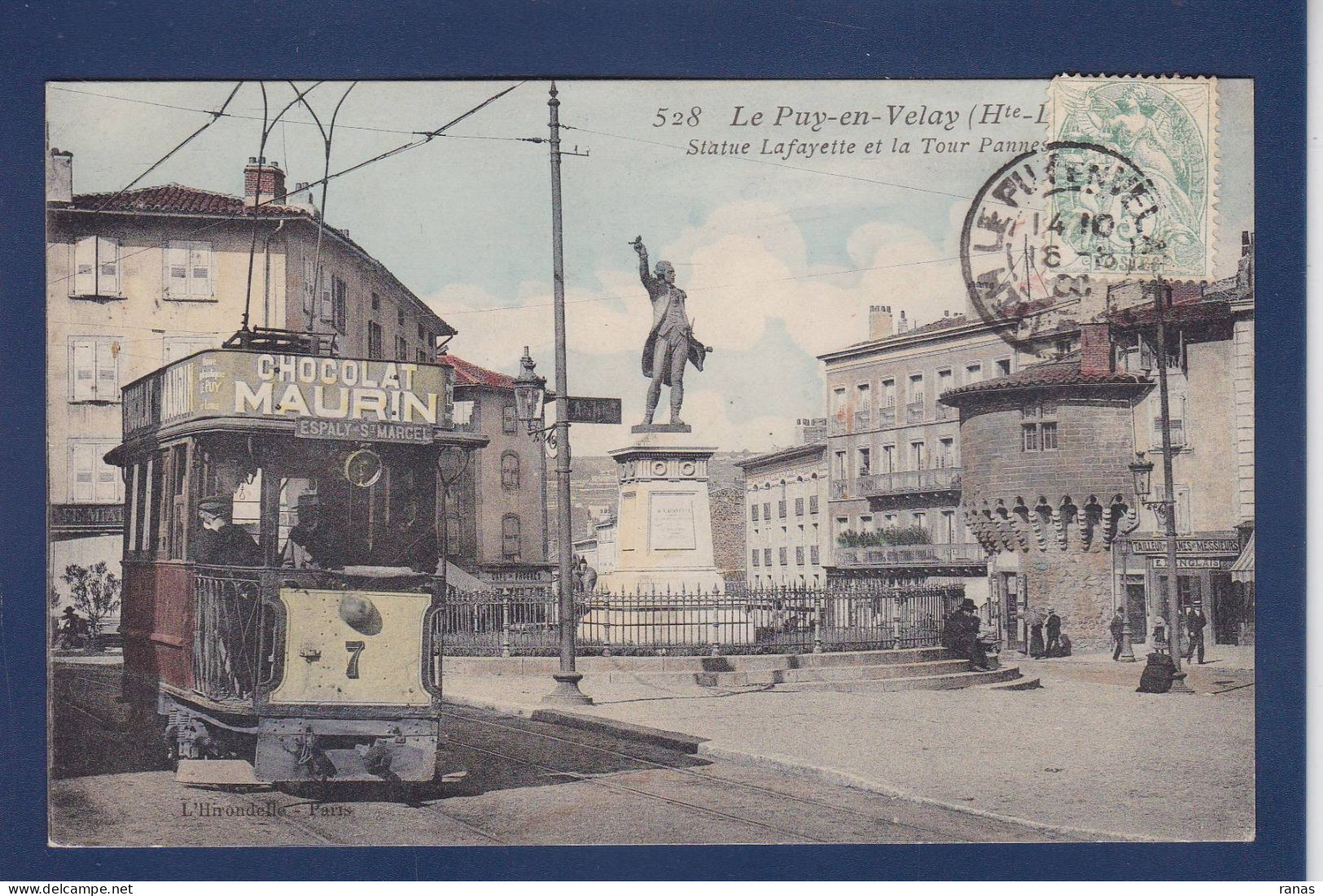 CPA [43] Haute Loire > Le Puy En Velay Circulé Tramway - Le Puy En Velay