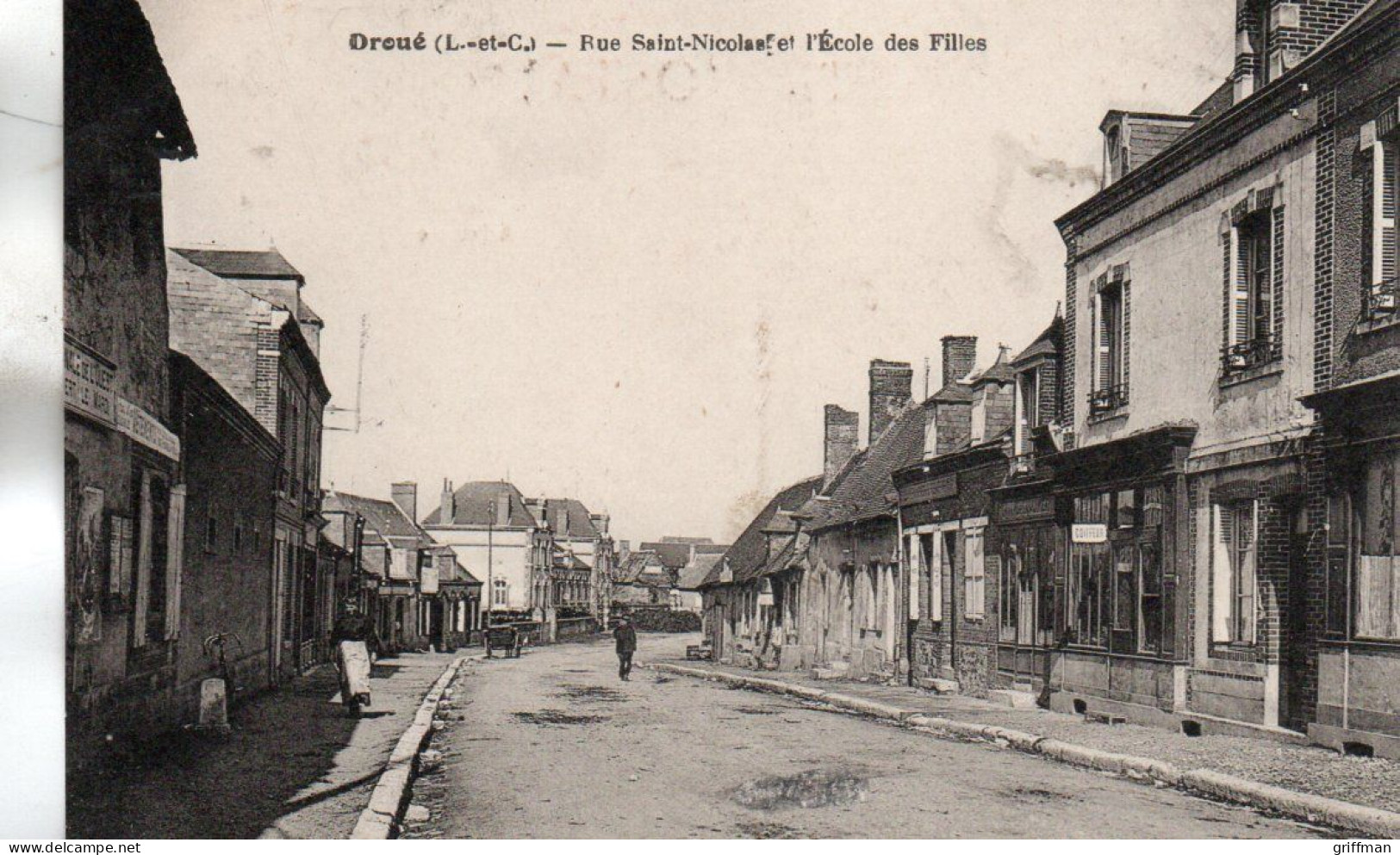 DROUE RUE SAINT NICOLAS ET L'ECOLE DES FILLES TBE - Droue